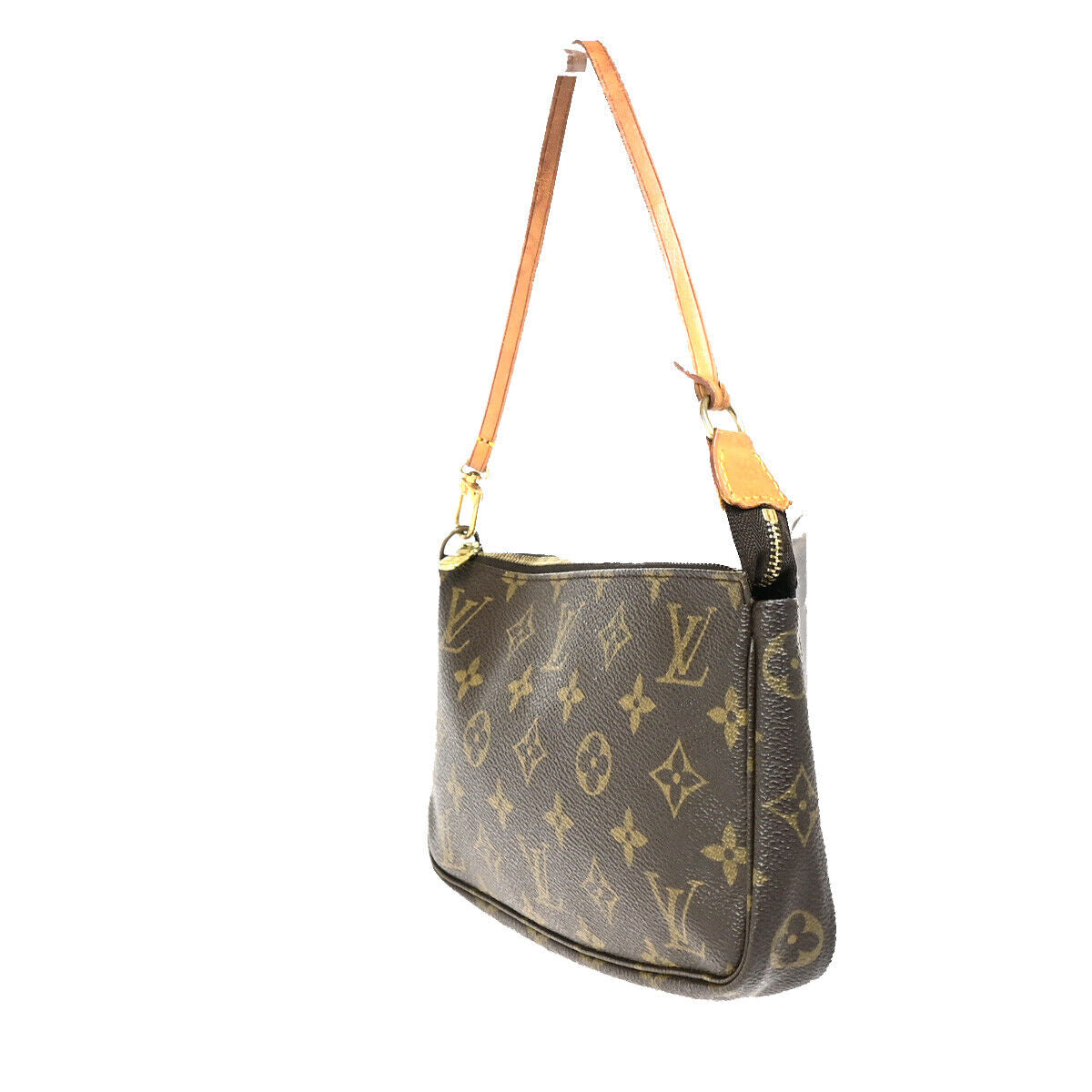 Louis Vuitton Pochette accessoires Brown Canvas Clutch Bag