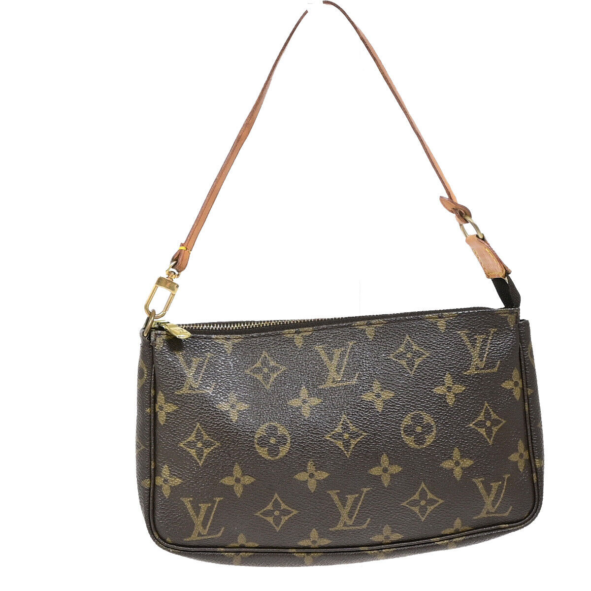 Louis Vuitton Pochette accessoires Brown Canvas Clutch Bag