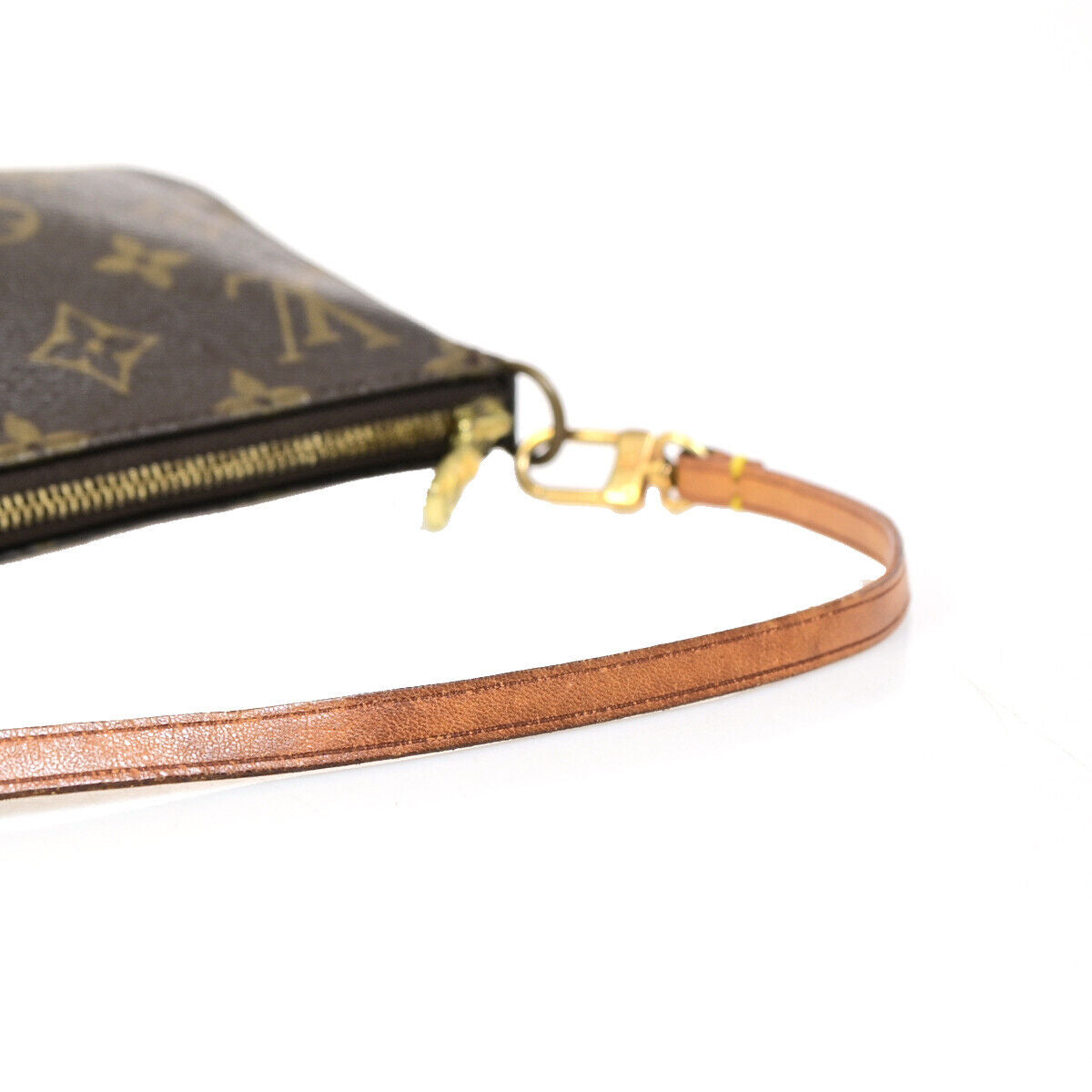 Louis Vuitton Pochette accessoires Brown Canvas Clutch Bag