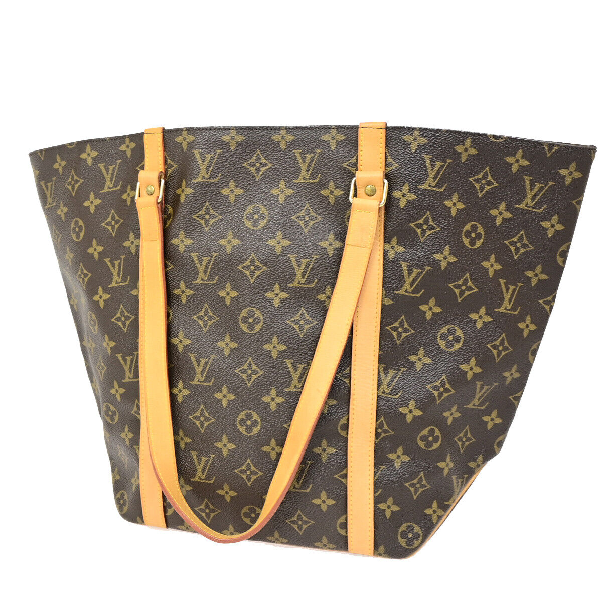 Louis Vuitton Shopping Brown Canvas Tote Bag