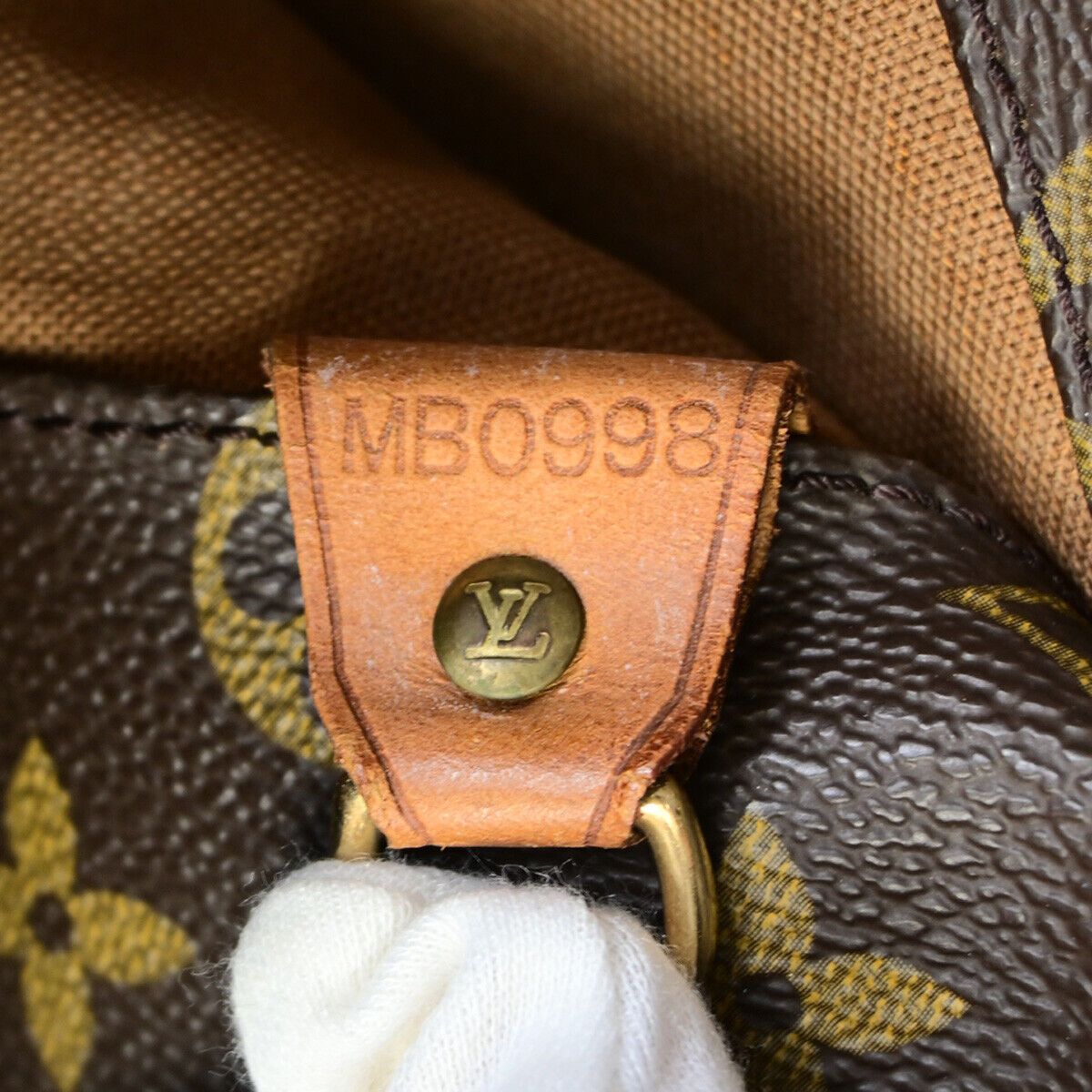 Louis Vuitton Shopping Brown Canvas Tote Bag