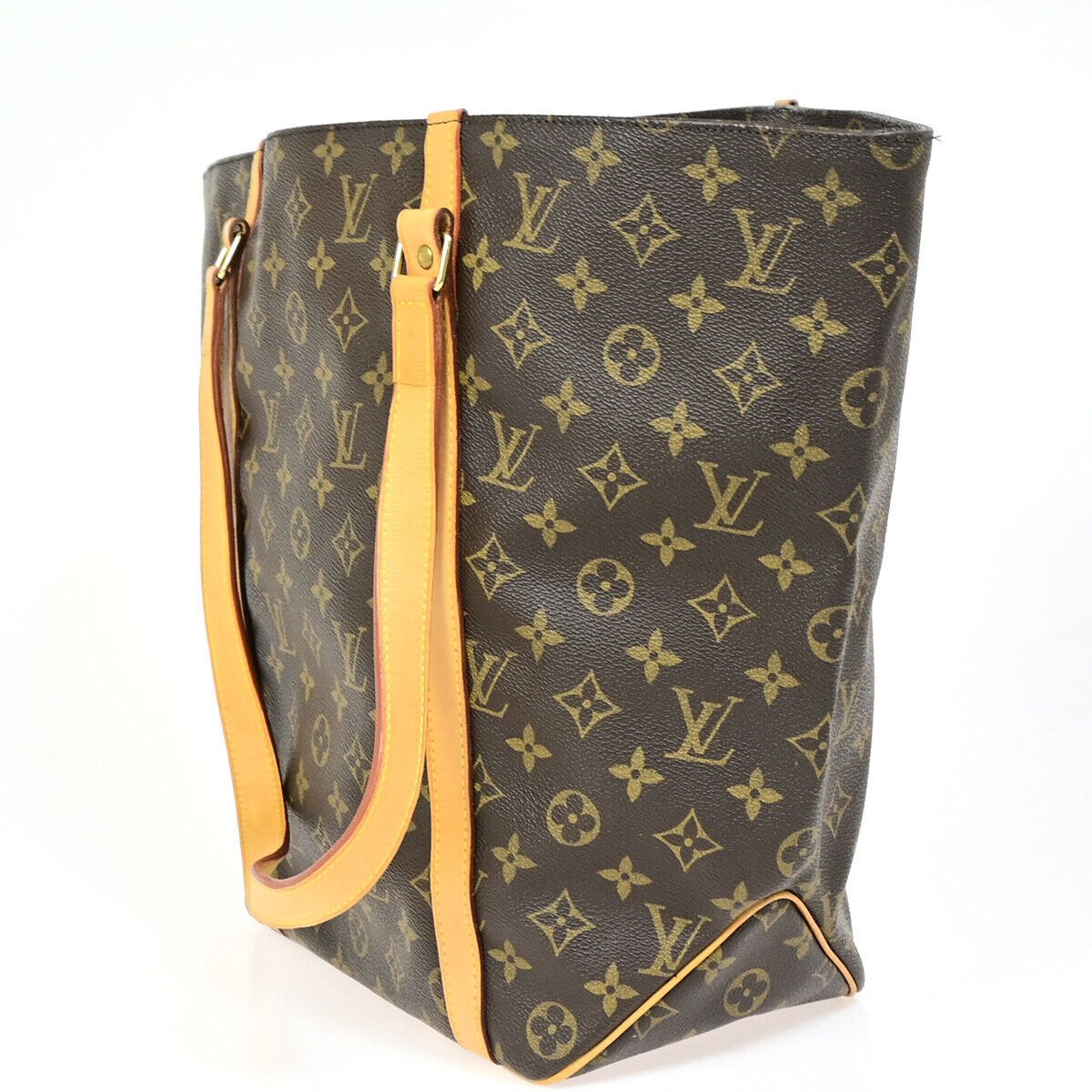 Louis Vuitton Shopping Brown Canvas Tote Bag