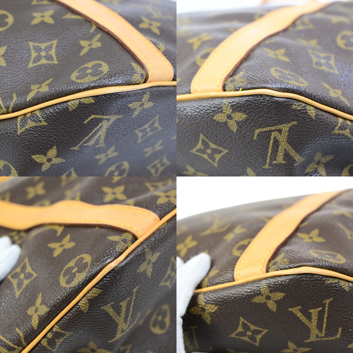 Louis Vuitton Shopping Brown Canvas Tote Bag