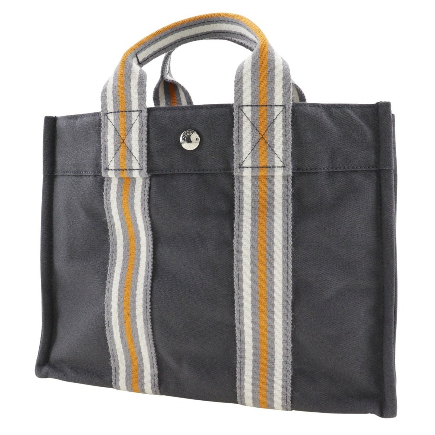 Hermès Cabas Grey Cotton Tote Bag