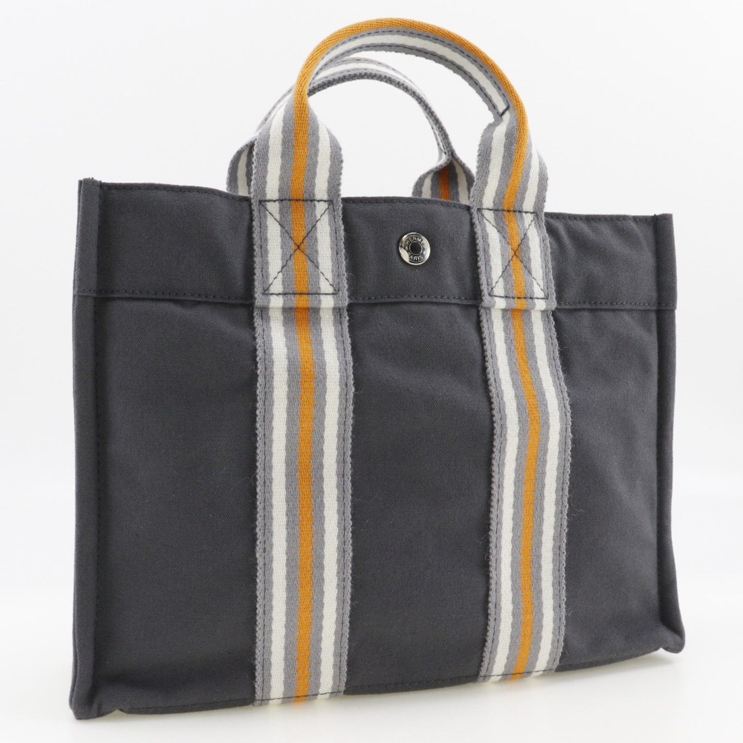 Hermès Cabas Grey Cotton Tote Bag