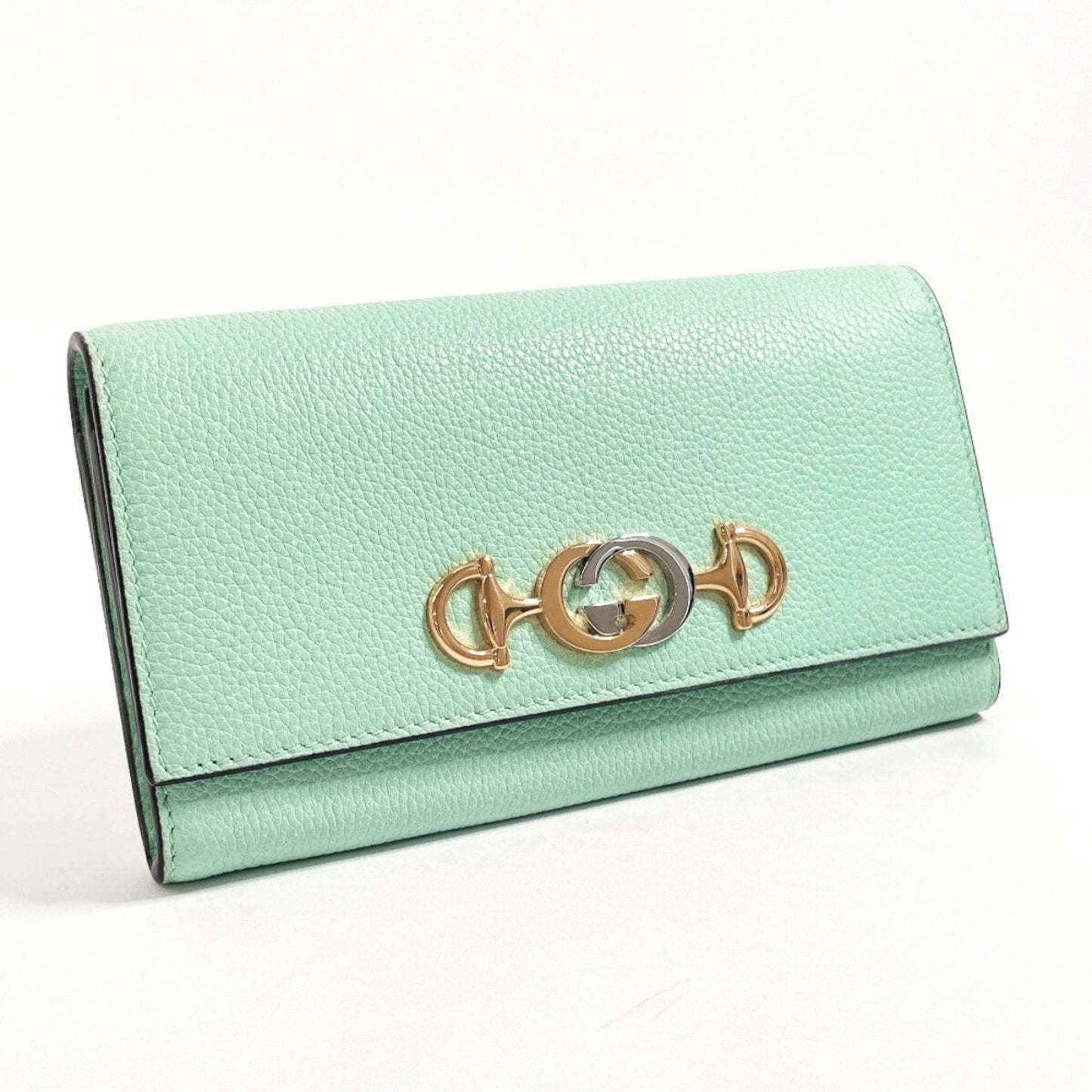 Gucci Zumi Green Leather Wallet Accessories