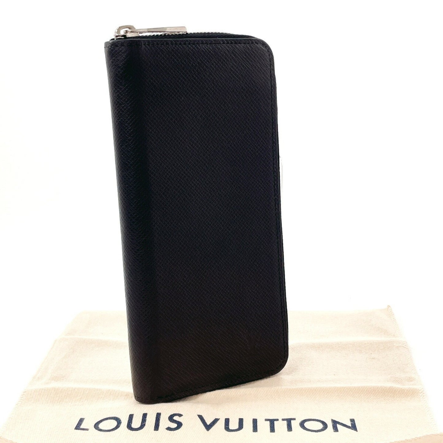 Louis Vuitton Zippy Wallet Vertical Black Leather Wallet Accessories