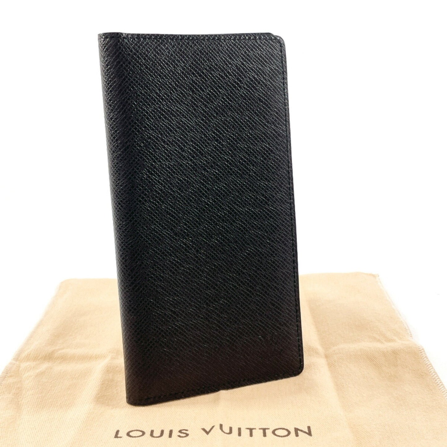 Louis Vuitton Portefeuille Brazza Black Leather Wallet Accessories