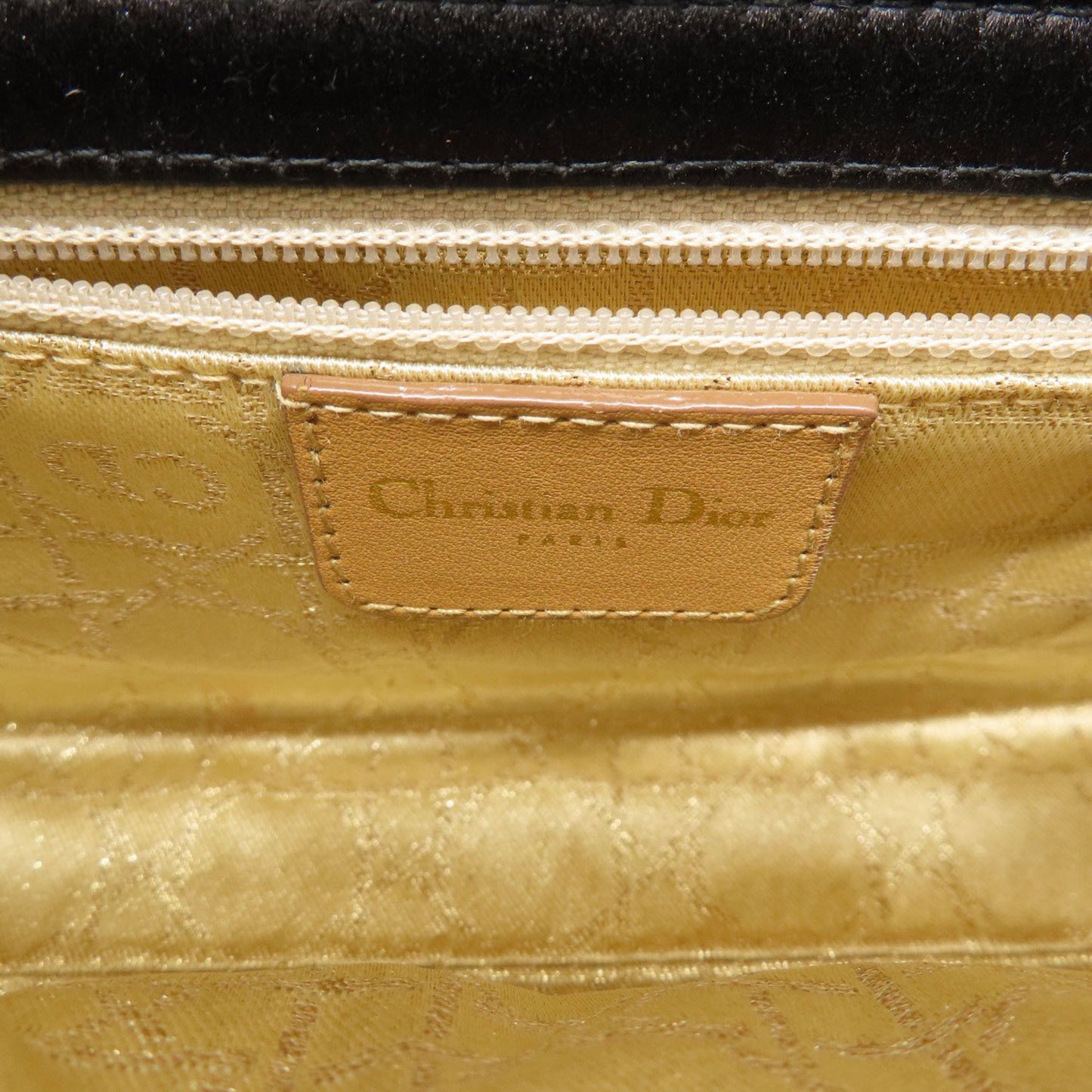 Dior Lady Dior Black Leather Hand Bag