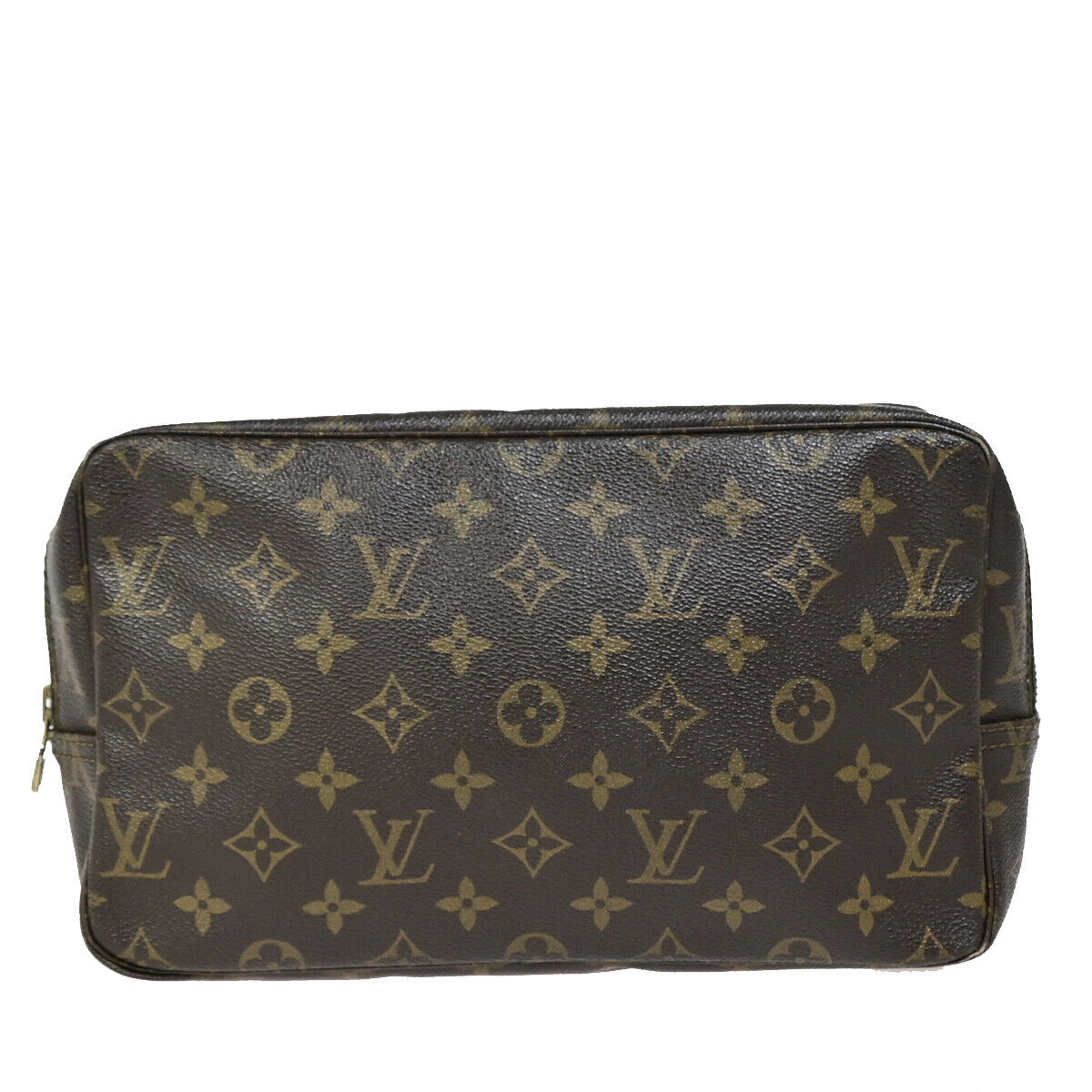 Louis Vuitton Trousse Toilette 28 Brown Canvas Clutch Bag