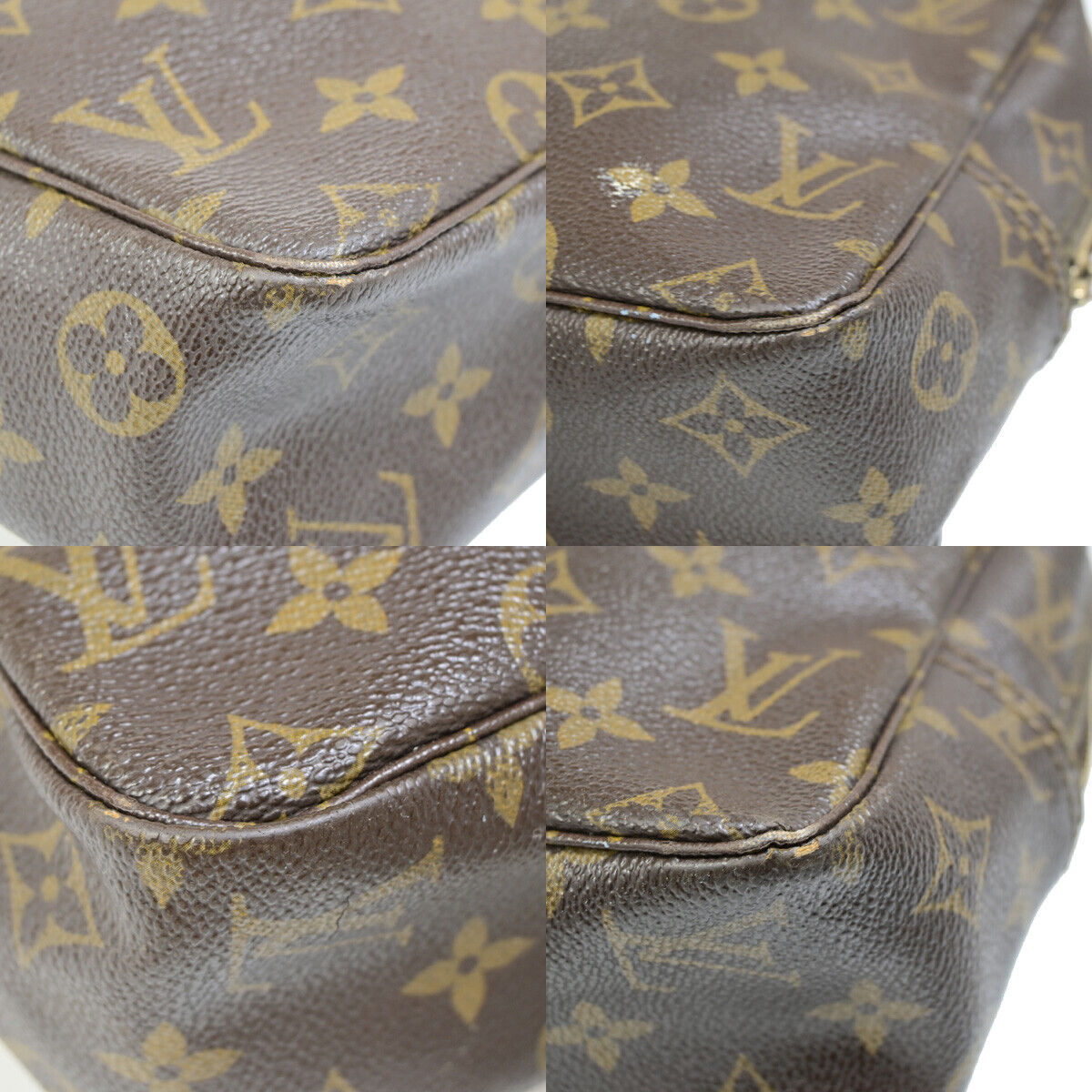 Louis Vuitton Trousse Toilette 28 Brown Canvas Clutch Bag