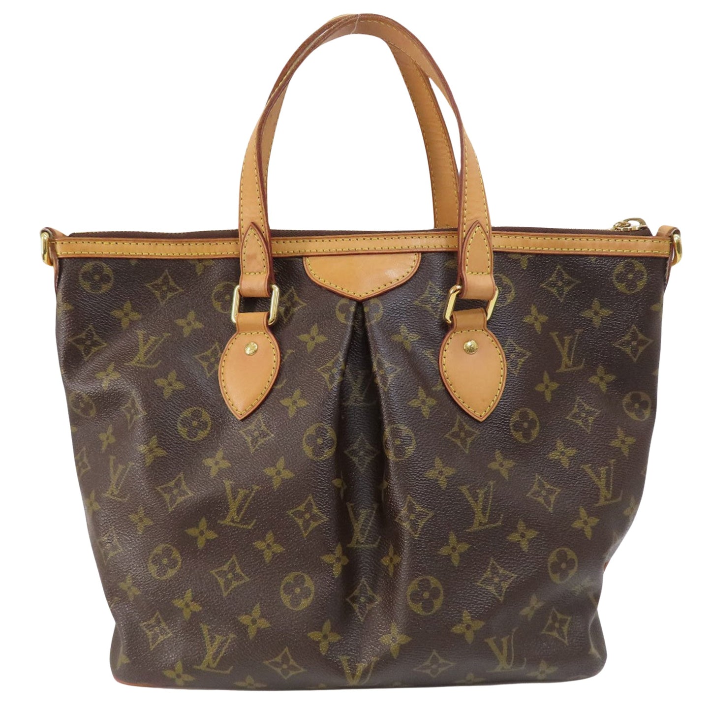 Louis Vuitton Palermo PM Brown Canvas Tote Bag