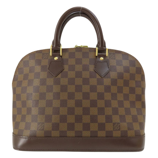 Louis Vuitton Alma Brown Canvas Hand Bag