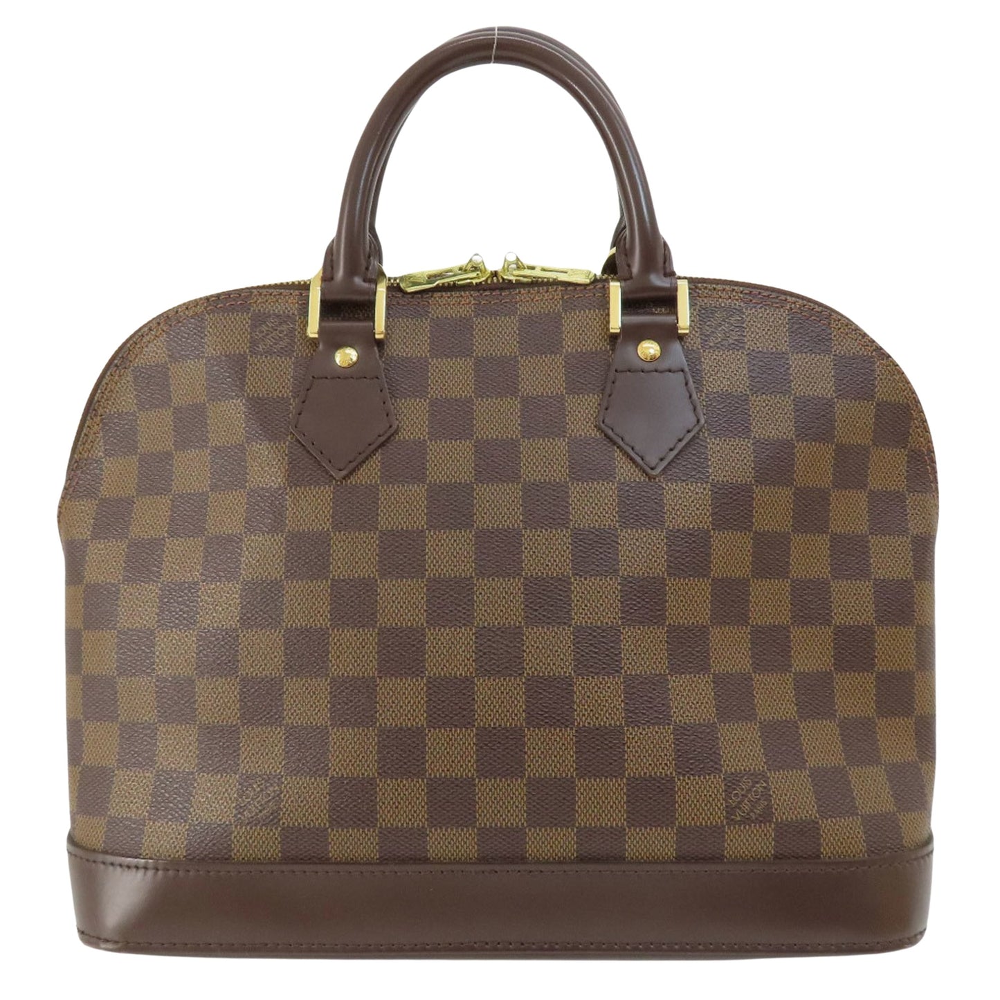 Louis Vuitton Alma Brown Canvas Hand Bag