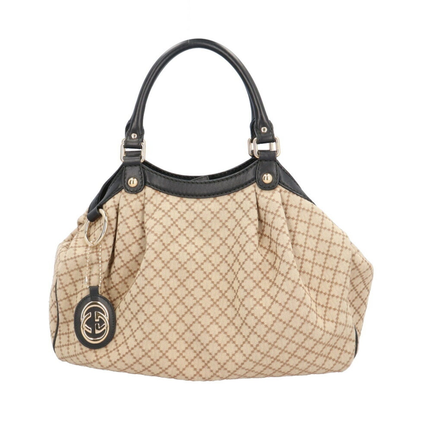 Gucci Sukey Beige Canvas Hand Bag