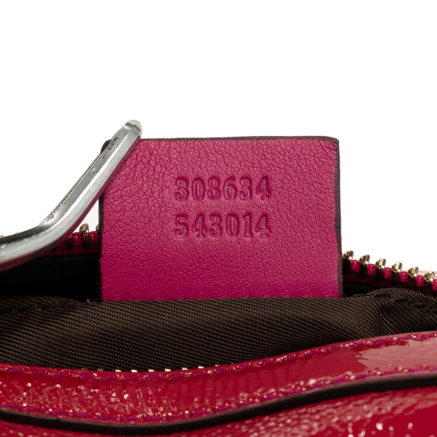 Gucci Soho Pink Patent Leather Clutch Bag