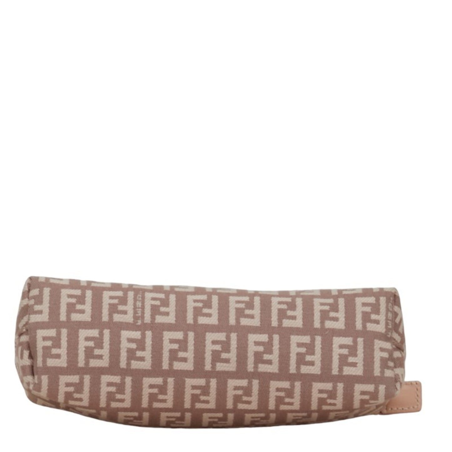 Fendi Zucchino Pink Canvas Clutch Bag