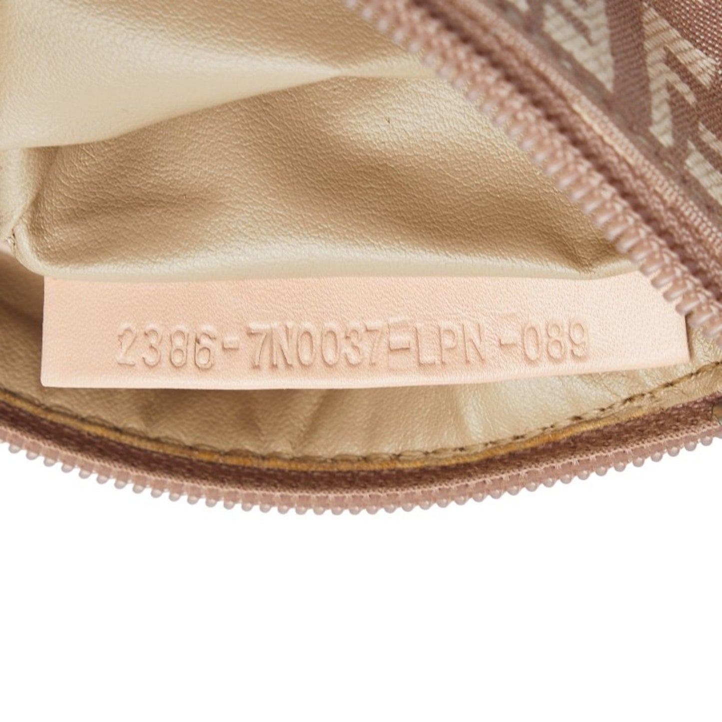 Fendi Zucchino Pink Canvas Clutch Bag