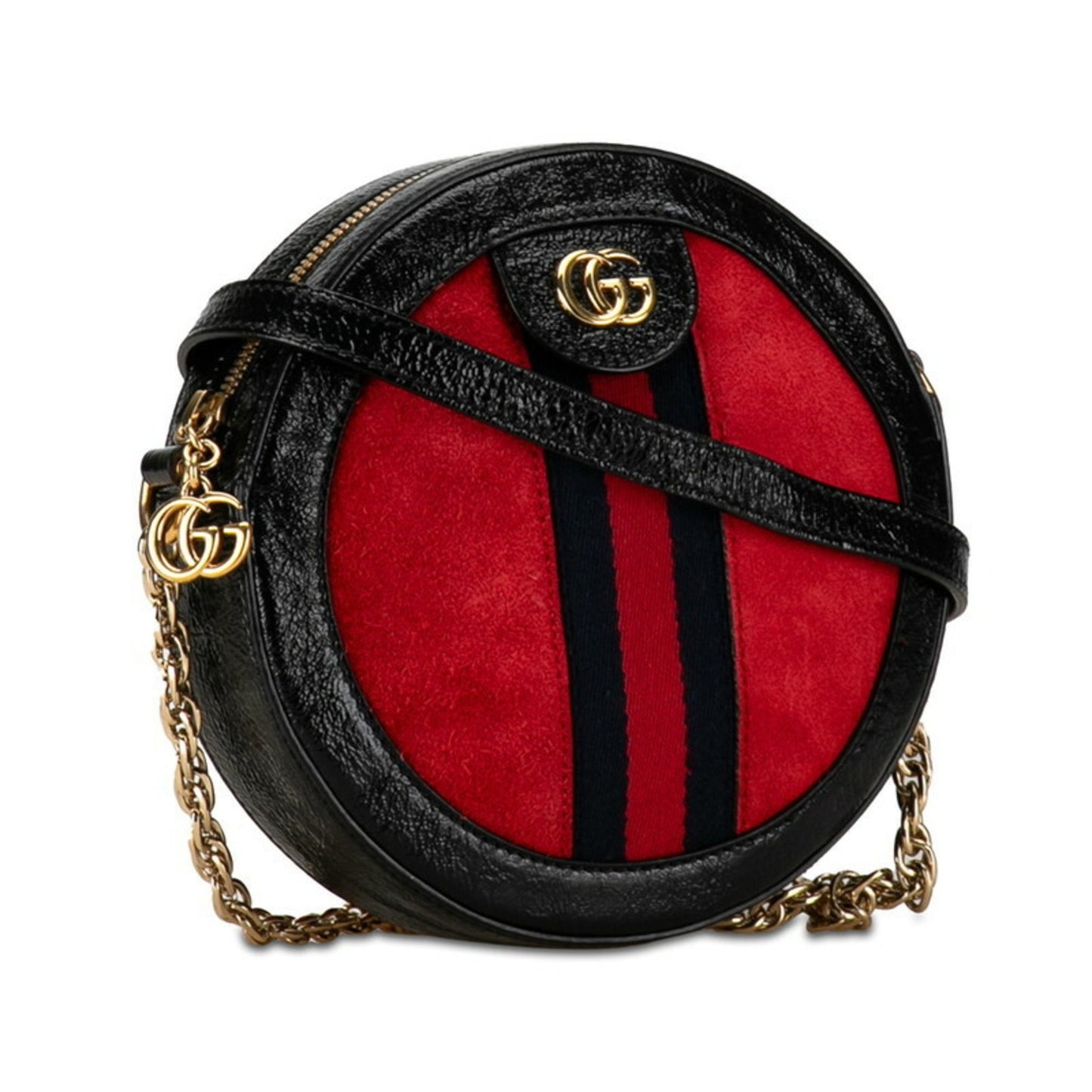 Gucci Ophidia Black Patent Leather Shoulder Bag