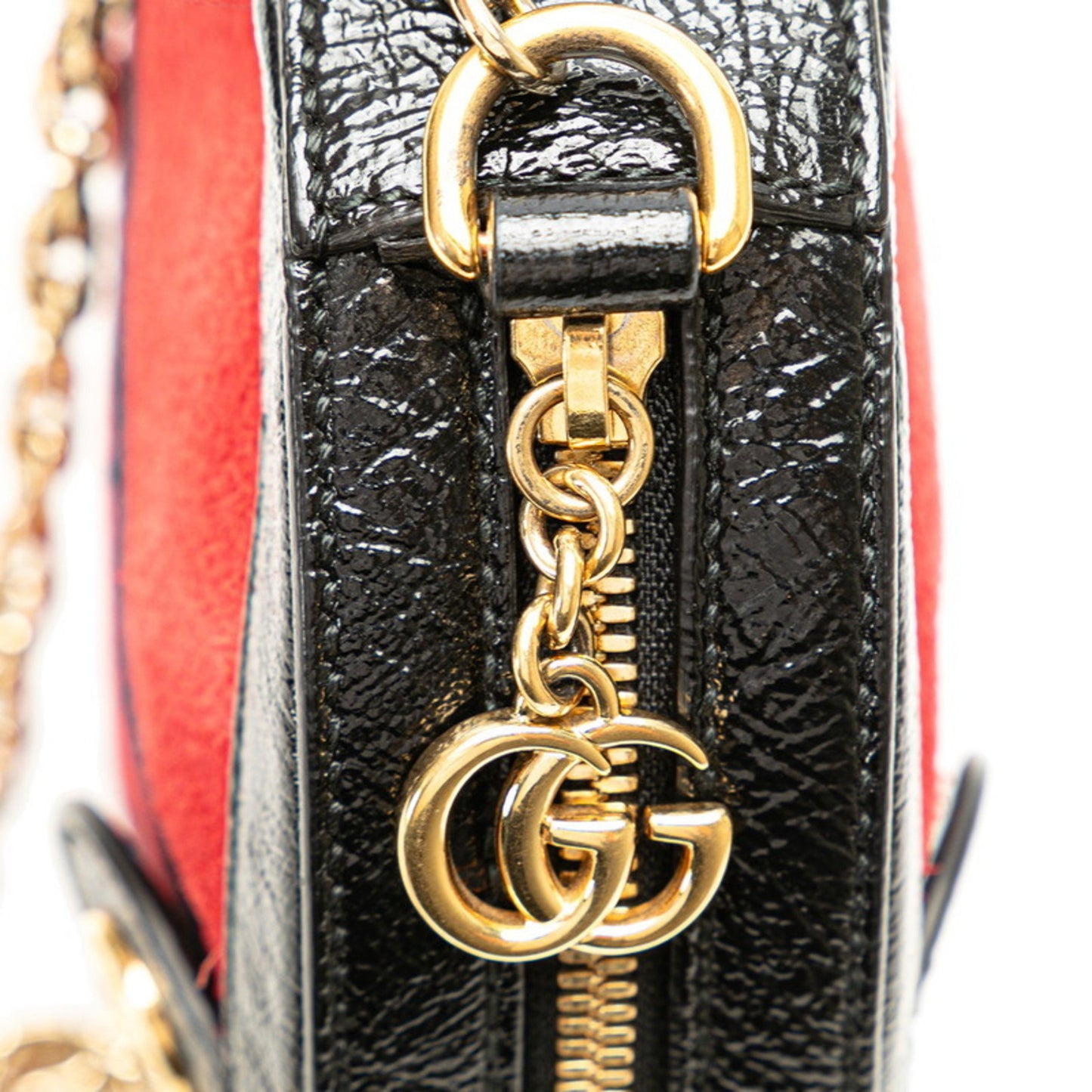 Gucci Ophidia Black Patent Leather Shoulder Bag