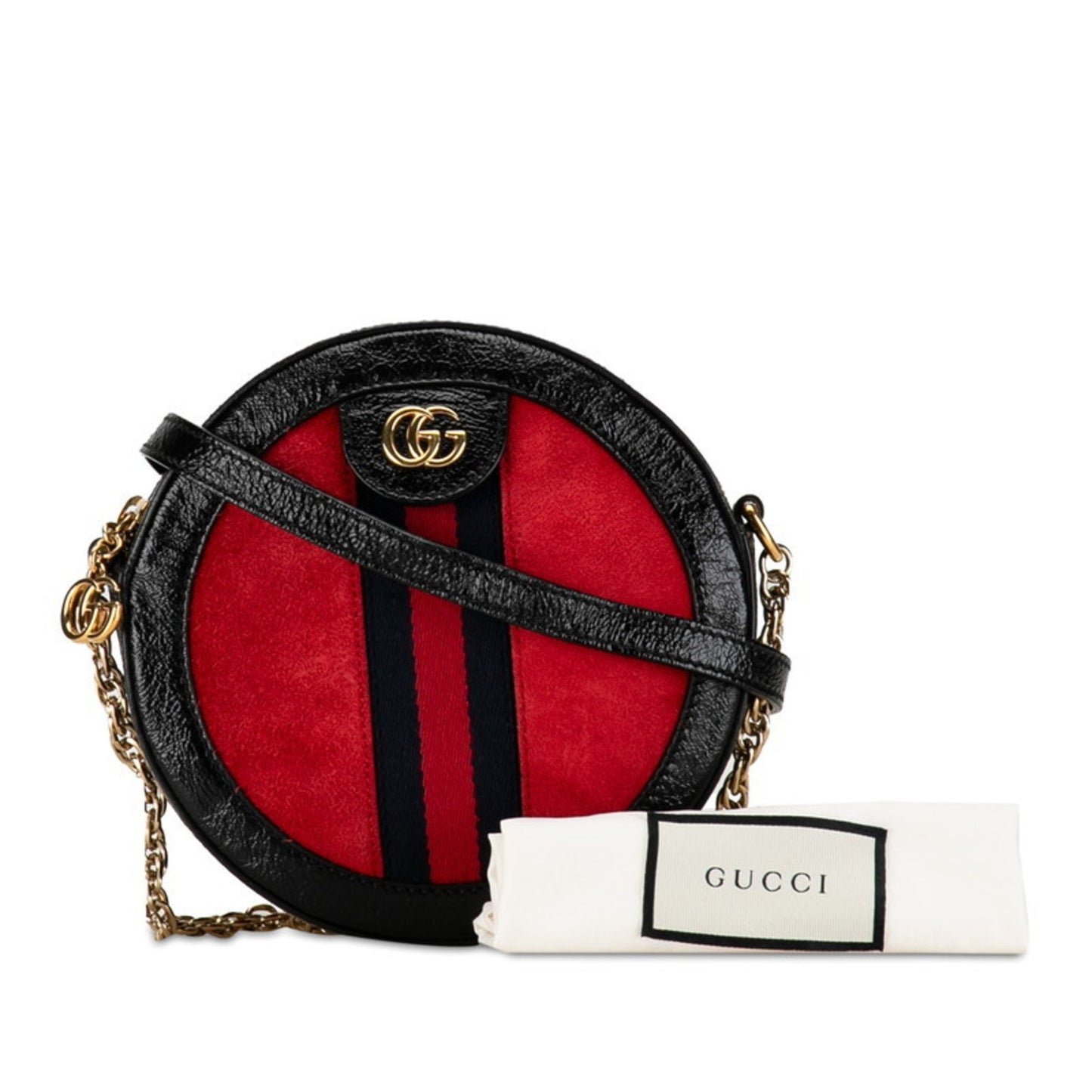 Gucci Ophidia Black Patent Leather Shoulder Bag