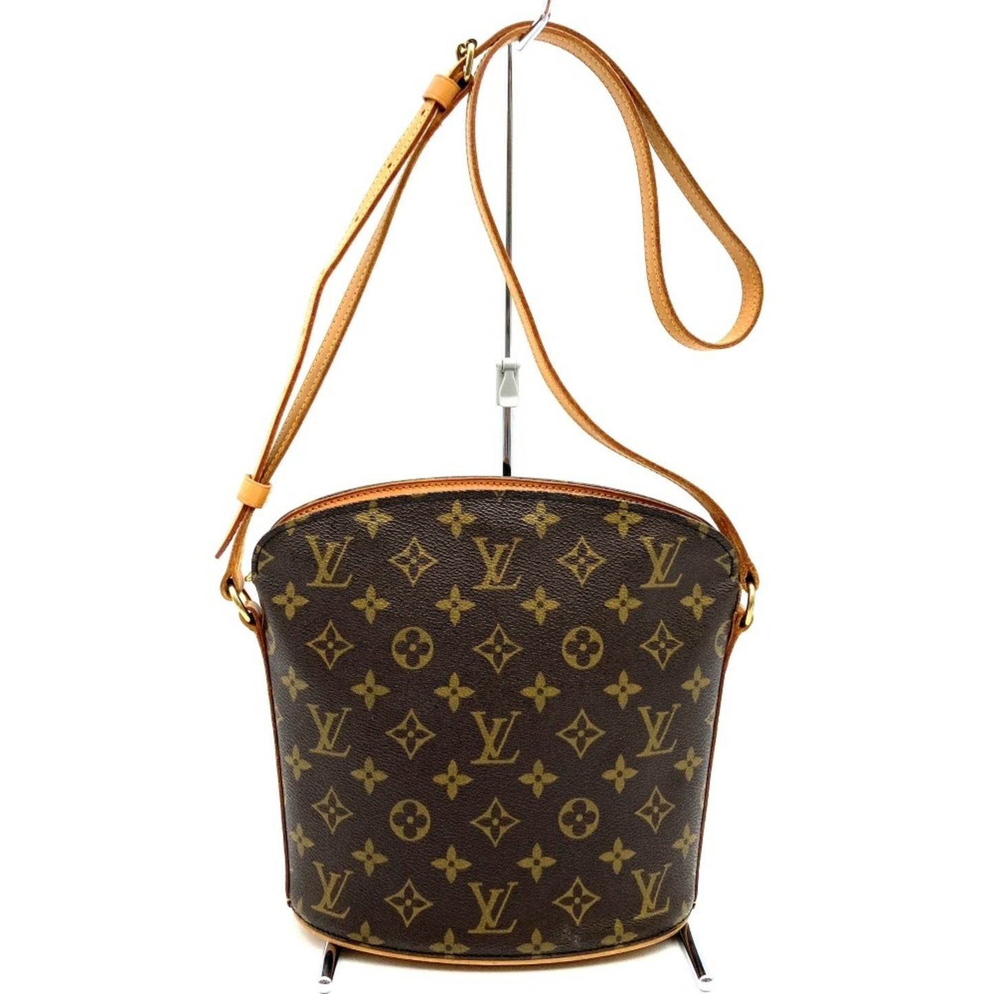 Louis Vuitton Drouot Brown Canvas Shoulder Bag