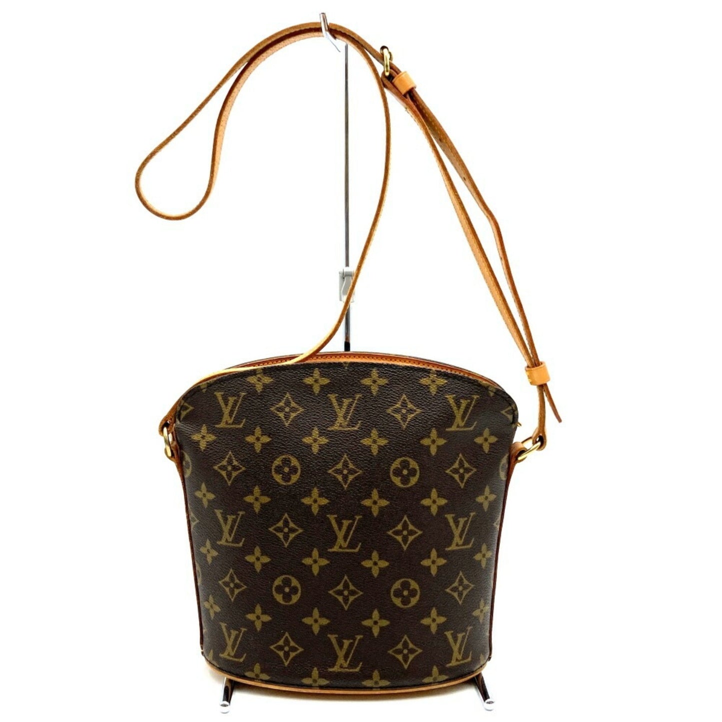 Louis Vuitton Drouot Brown Canvas Shoulder Bag