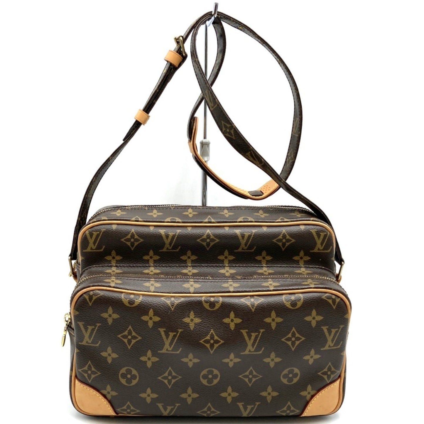 Louis Vuitton Nile Brown Canvas Shoulder Bag