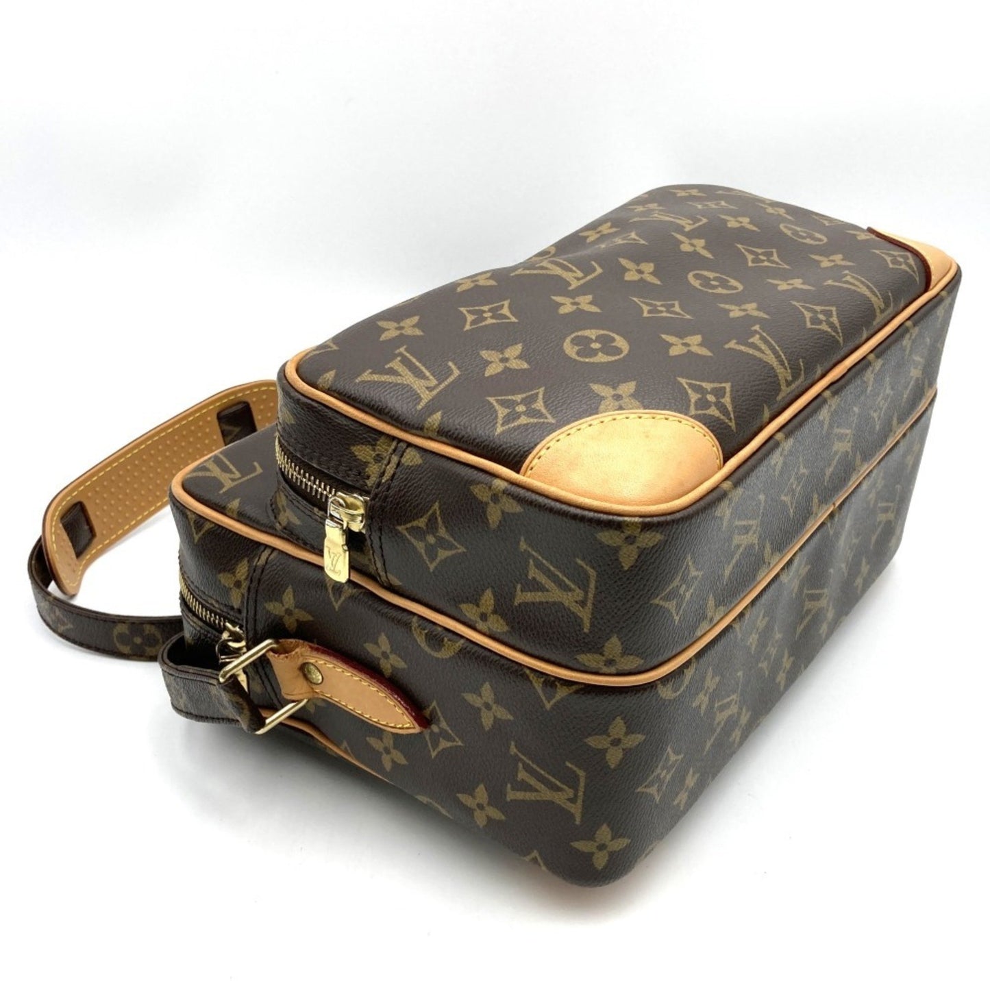 Louis Vuitton Nile Brown Canvas Shoulder Bag