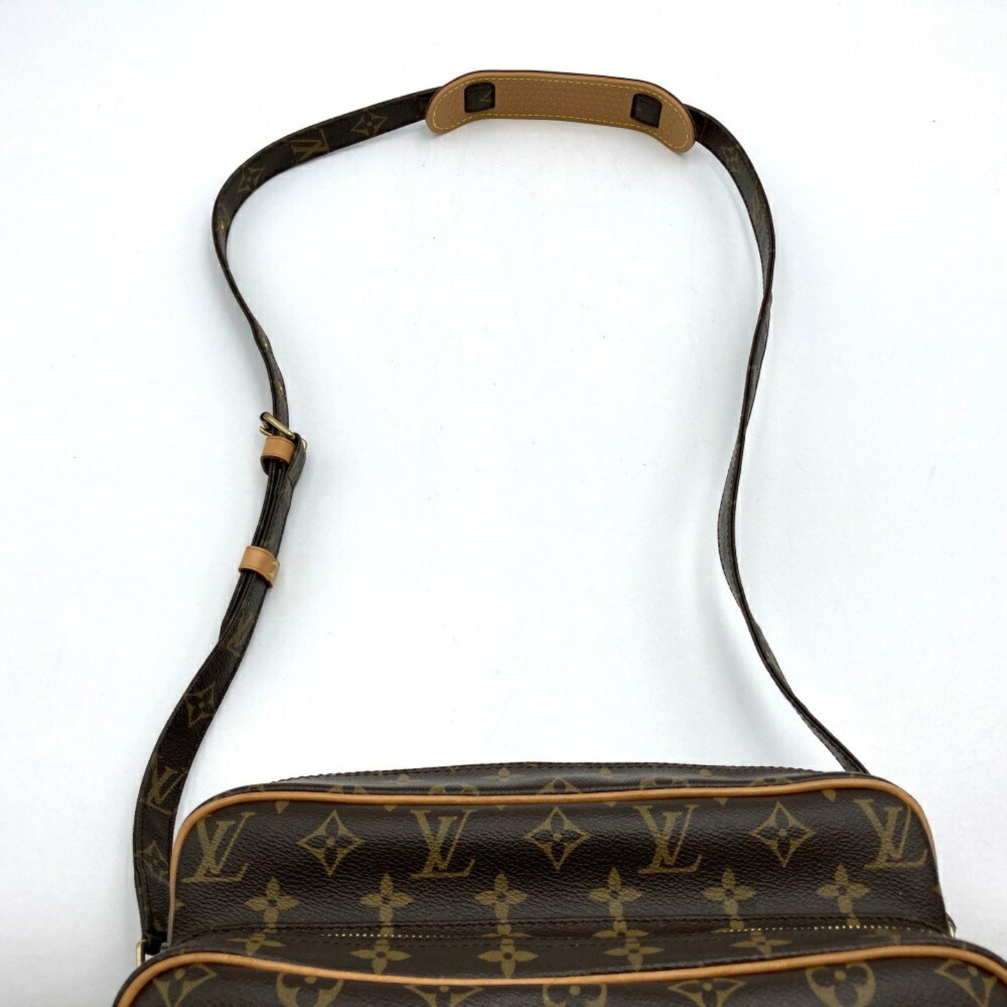 Louis Vuitton Nile Brown Canvas Shoulder Bag