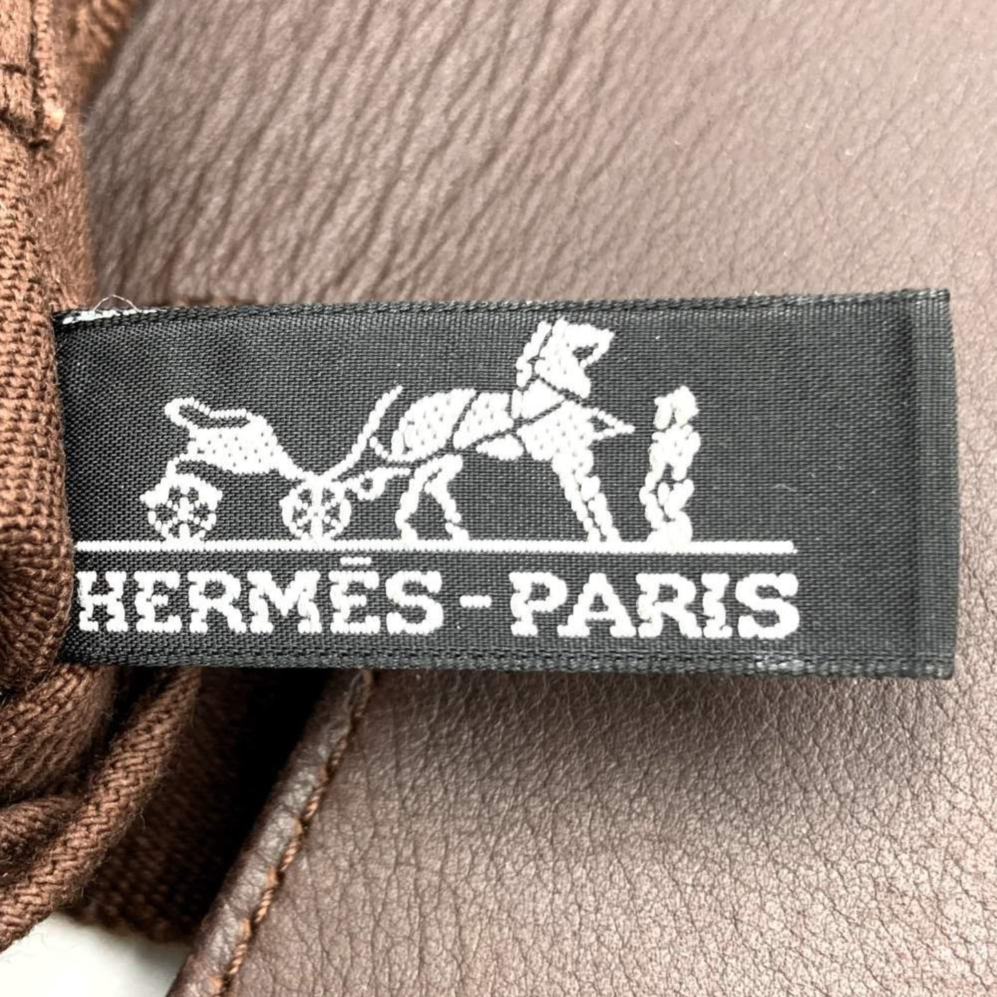 Hermès Valparaiso Brown Canvas Hand Bag