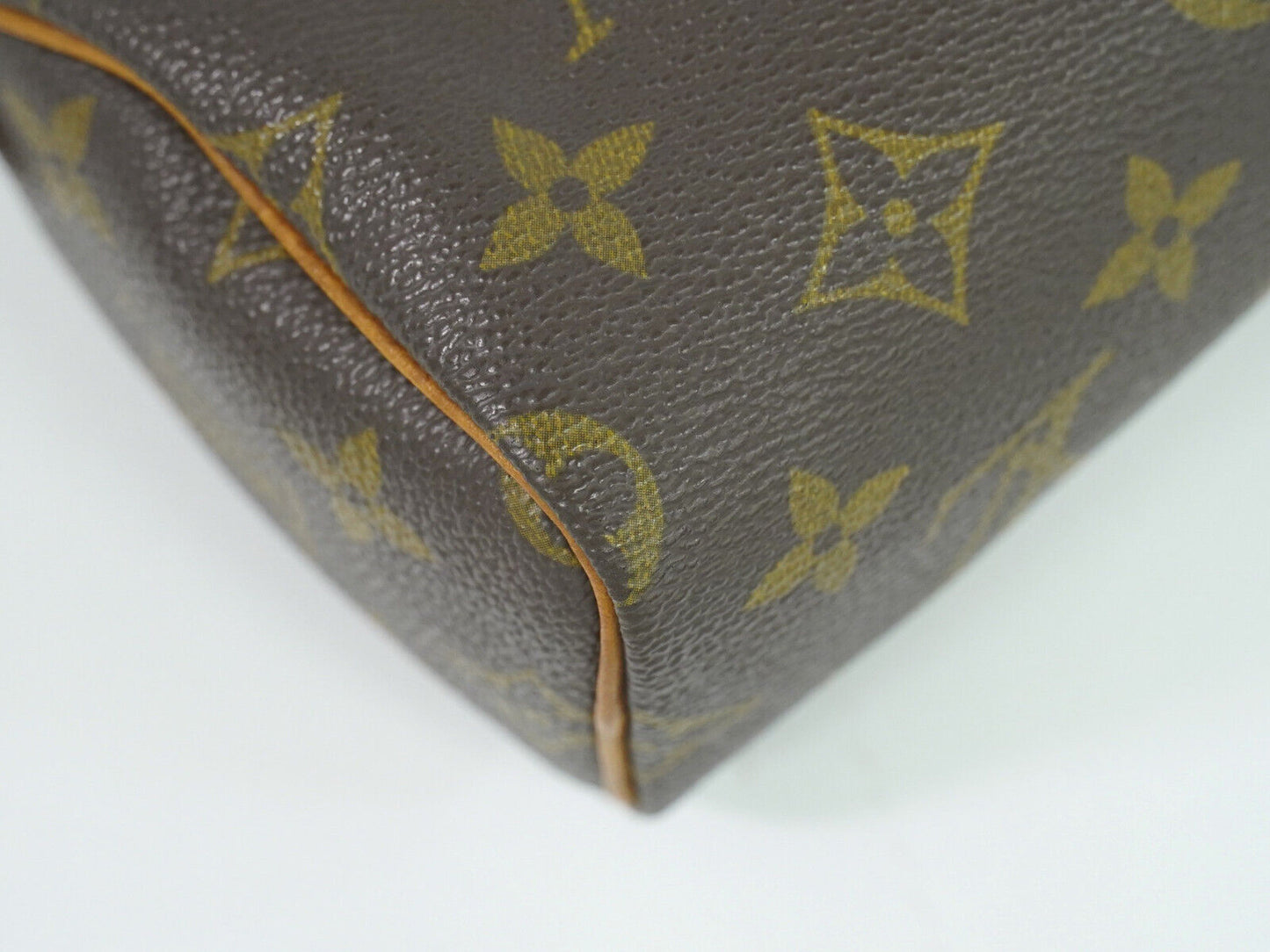 Louis Vuitton Nano Speedy Brown Canvas Hand Bag