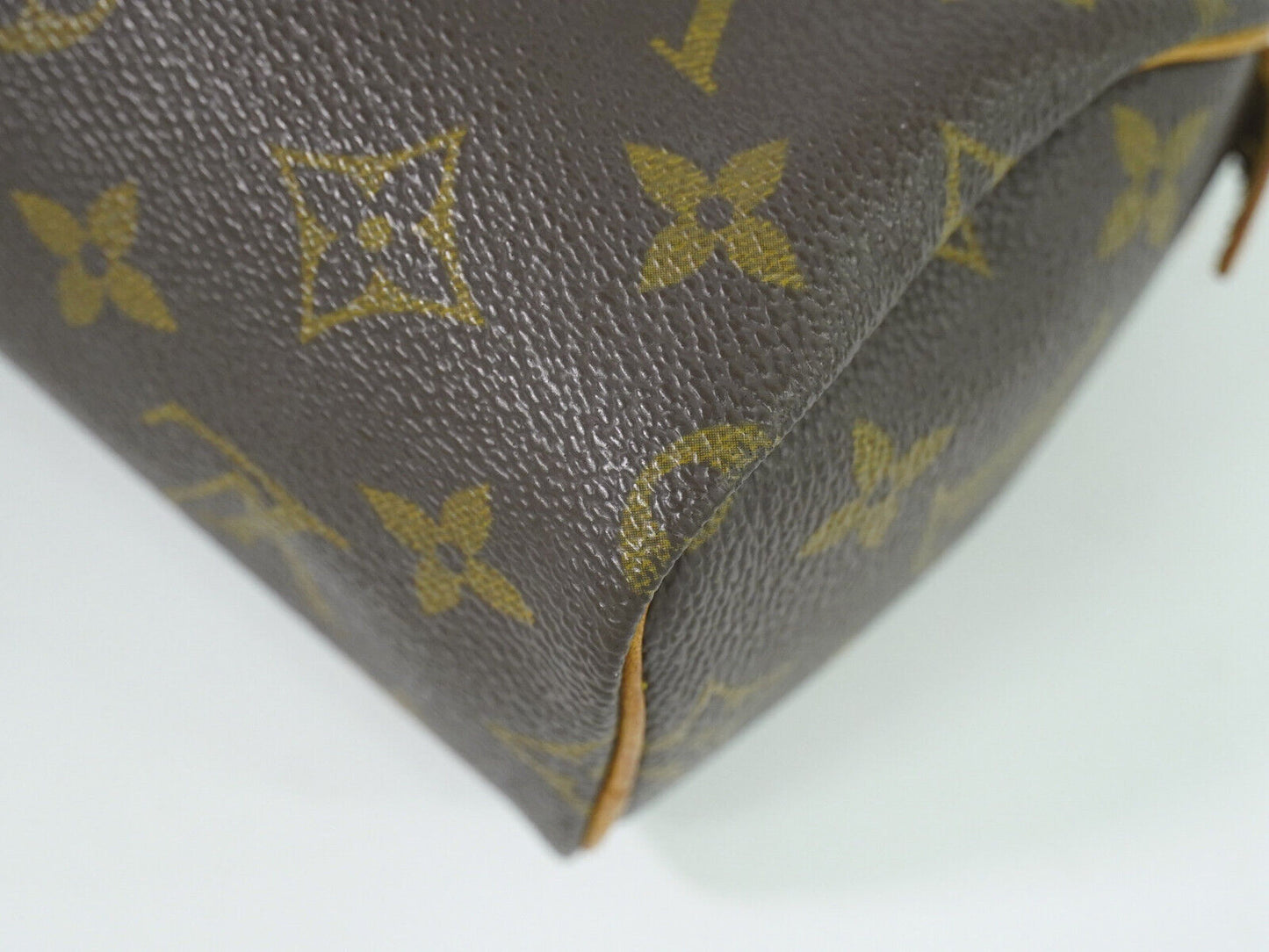 Louis Vuitton Nano Speedy Brown Canvas Hand Bag