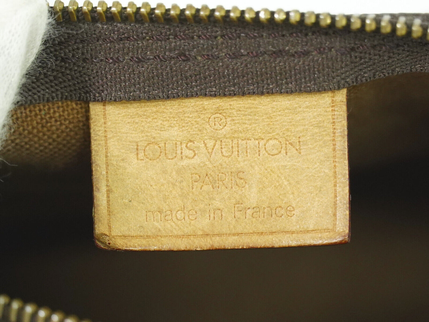 Louis Vuitton Nano Speedy Brown Canvas Hand Bag