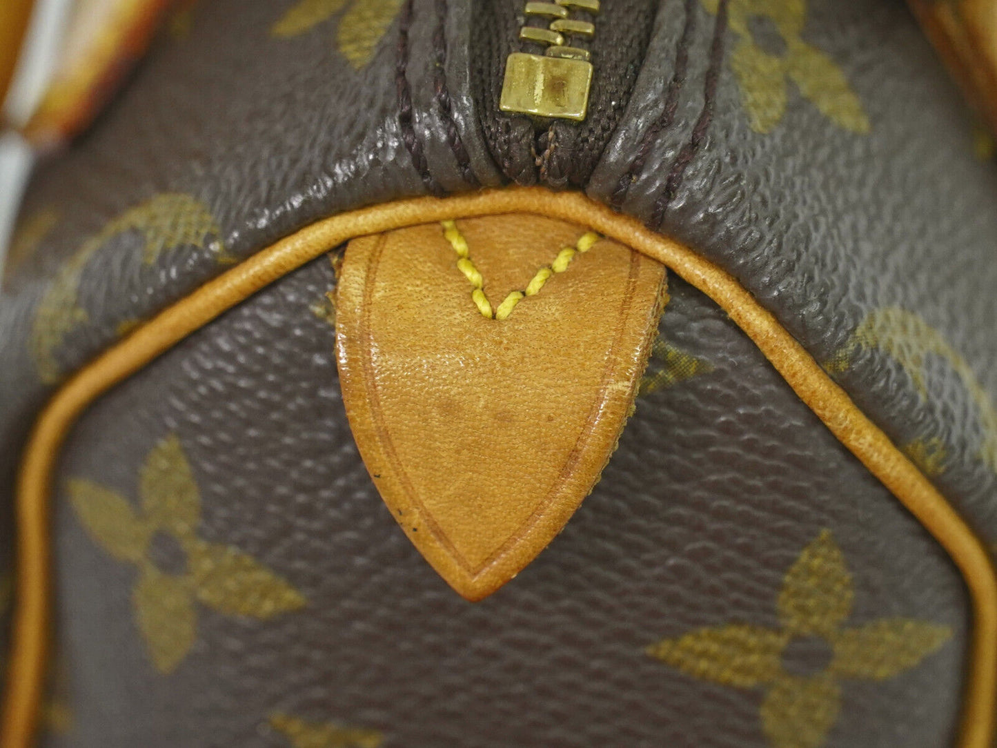 Louis Vuitton Nano Speedy Brown Canvas Hand Bag