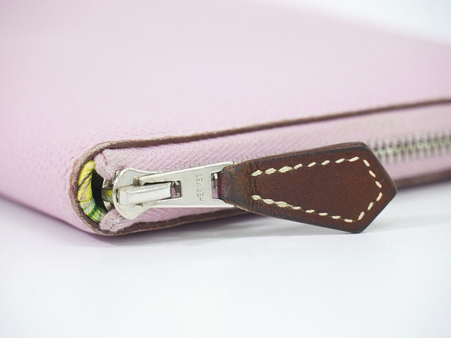 Hermès Silk'In Pink Leather Wallet Accessories