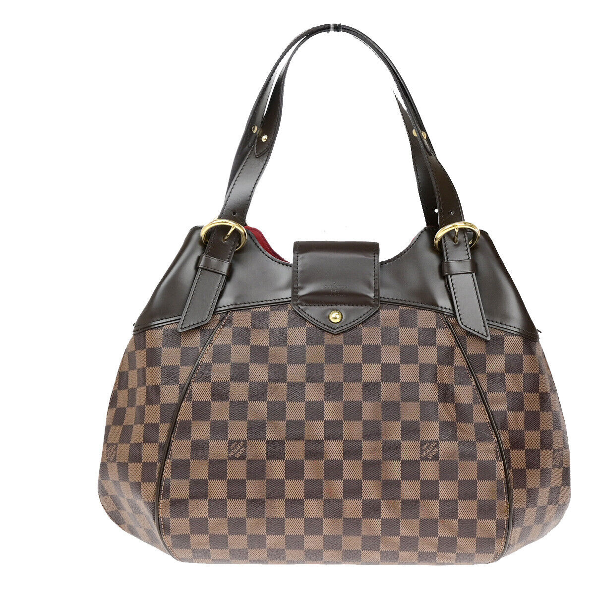 Louis Vuitton Sistina Brown Canvas Shoulder Bag