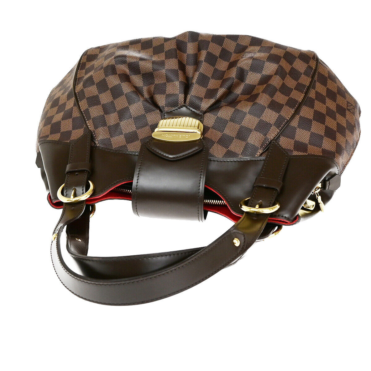 Louis Vuitton Sistina Brown Canvas Shoulder Bag