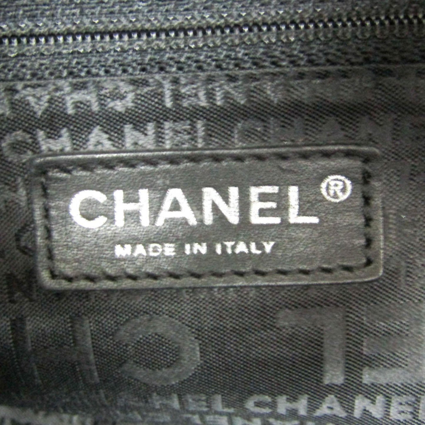 Chanel 2,55 Black Tweed Shopper Bag