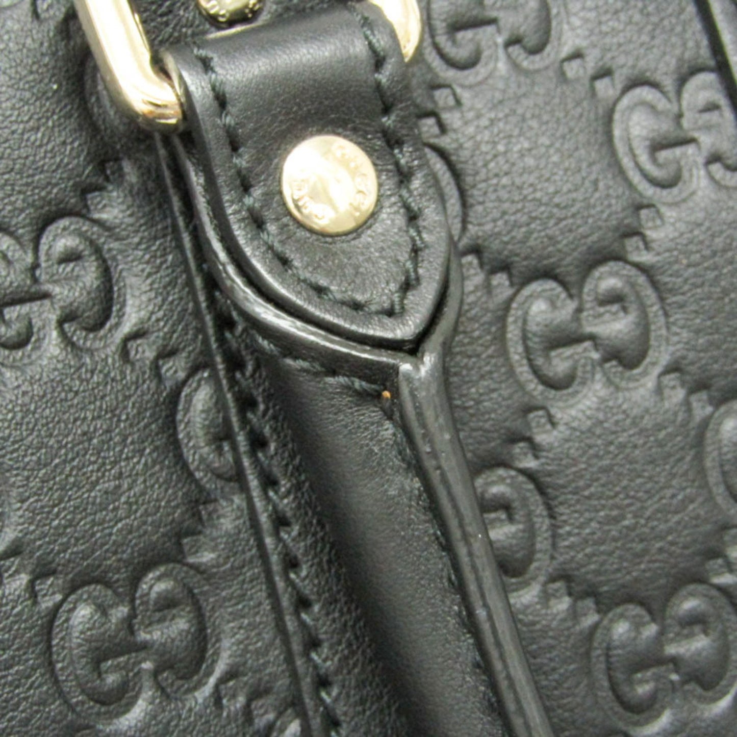 Gucci Guccissima Black Leather Hand Bag