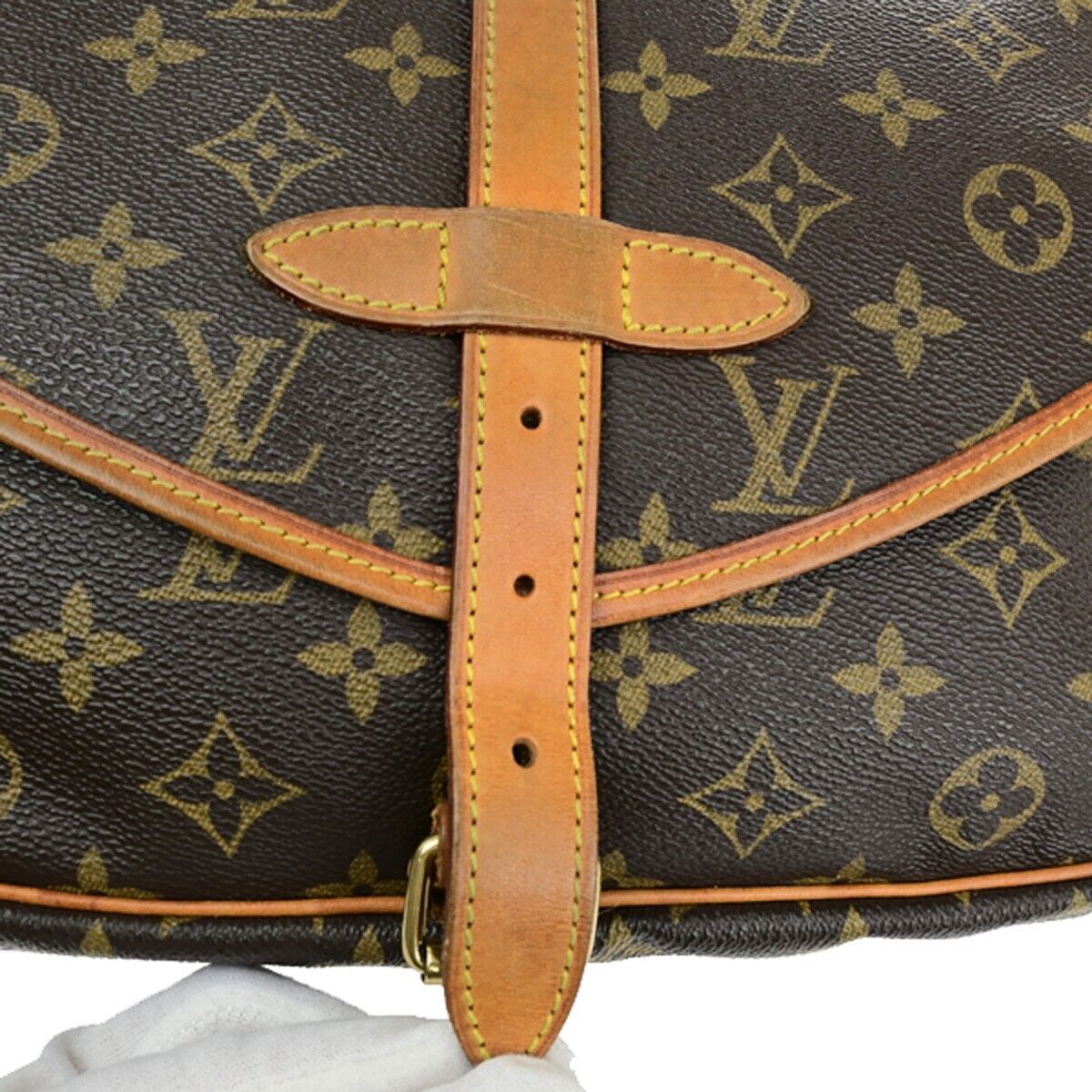 Louis Vuitton Saumur 30 Brown Canvas Shoulder Bag