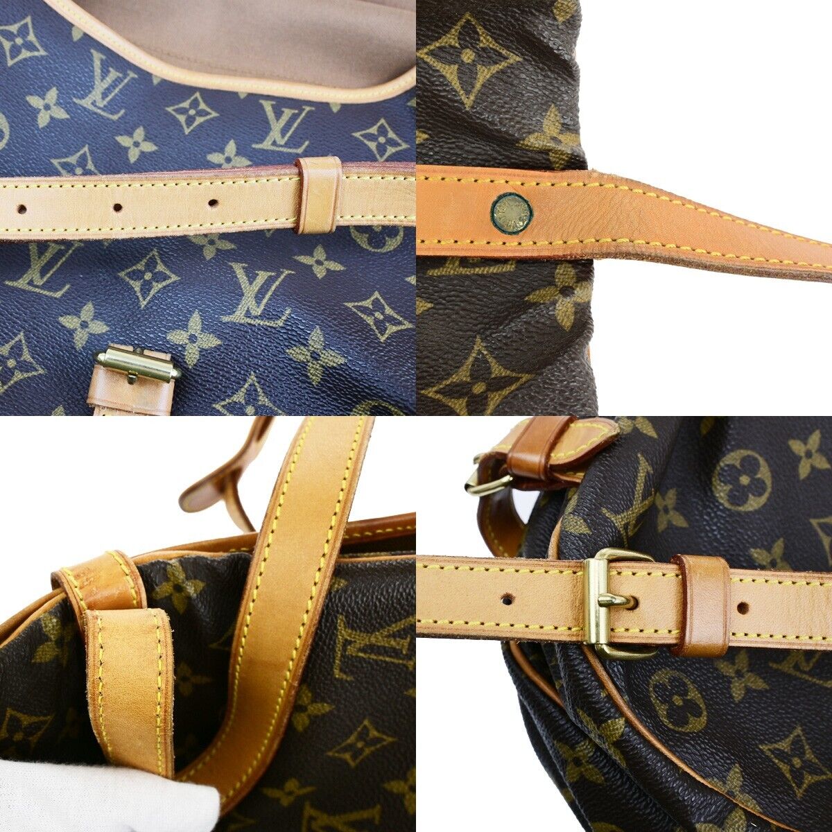 Louis Vuitton Saumur 30 Brown Canvas Shoulder Bag