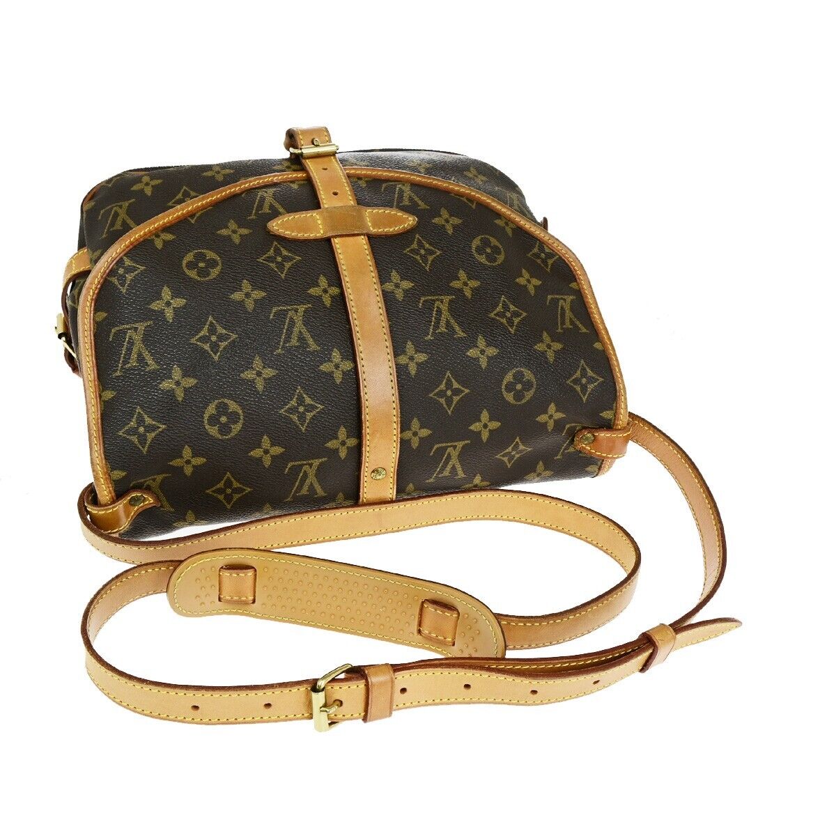 Louis Vuitton Saumur 30 Brown Canvas Shoulder Bag