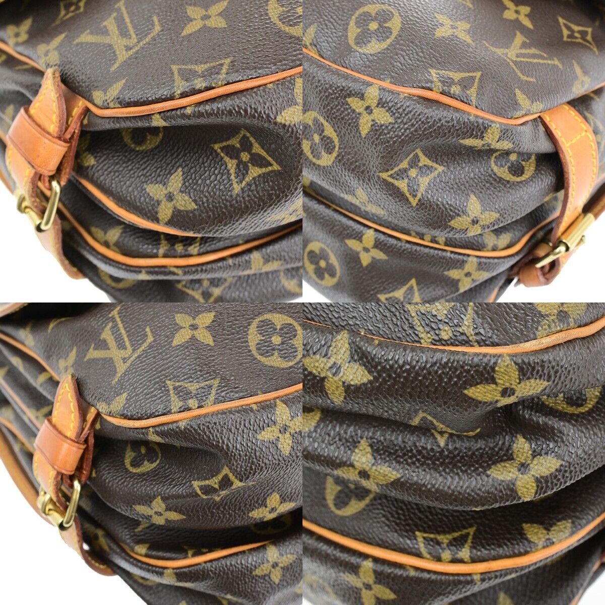 Louis Vuitton Saumur 30 Brown Canvas Shoulder Bag