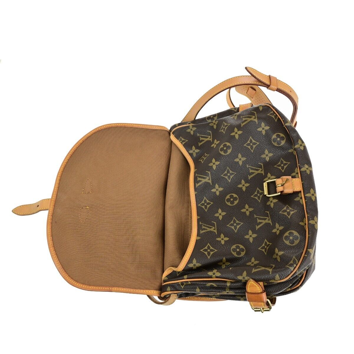 Louis Vuitton Saumur 30 Brown Canvas Shoulder Bag