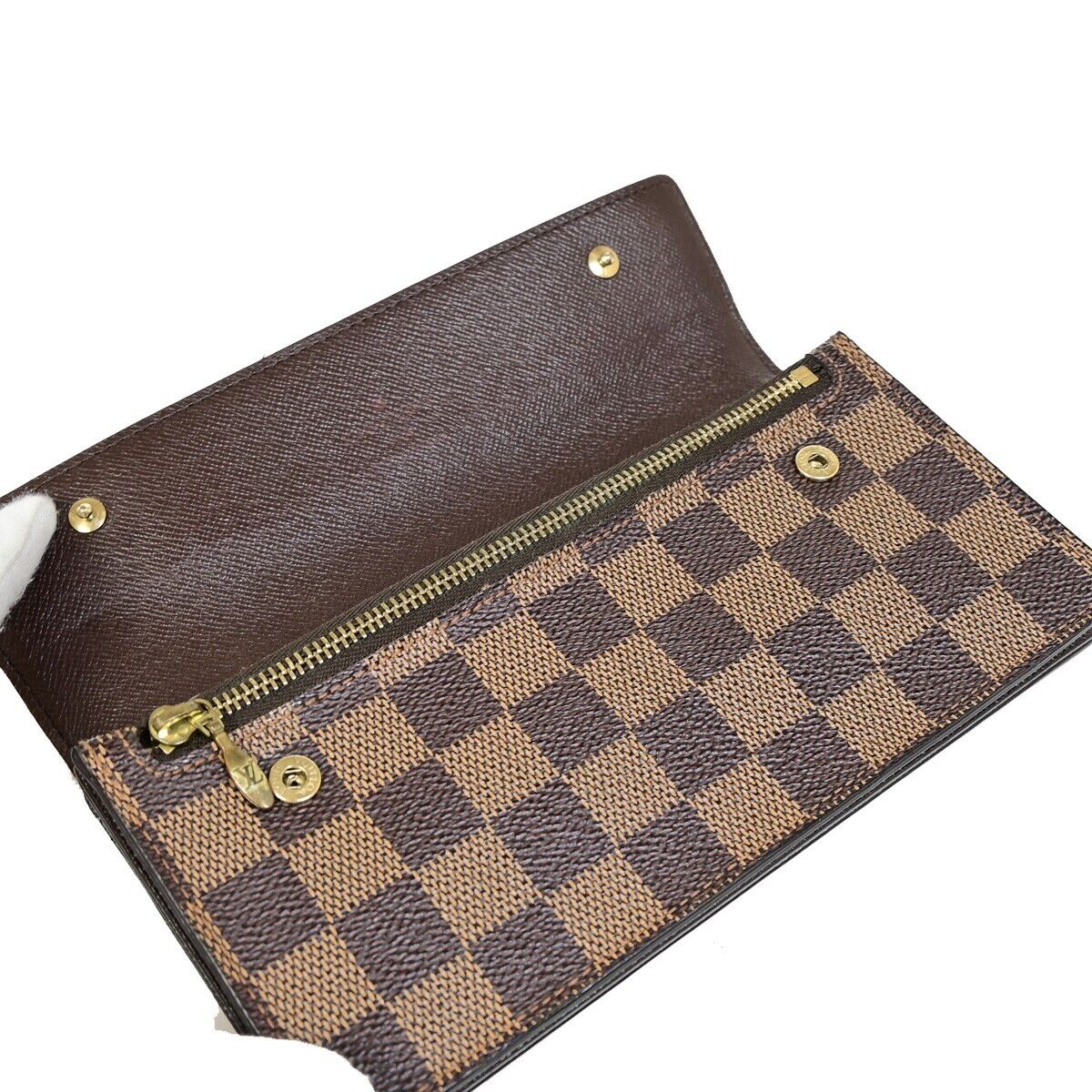 Louis Vuitton Accordeon wallet Brown Canvas Wallet Accessories