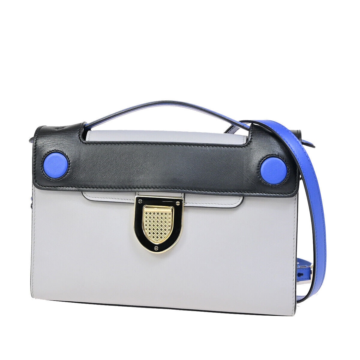 Dior Diorever Grey Leather Hand Bag