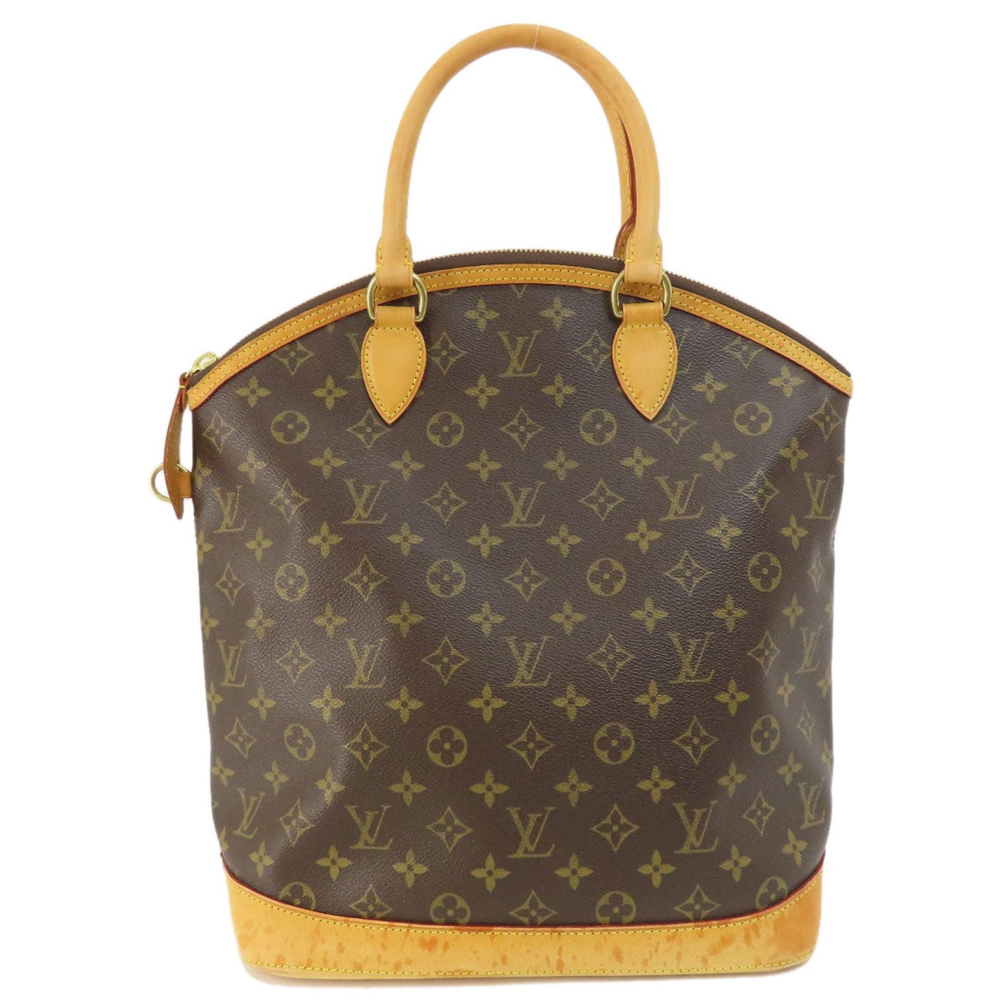 Louis Vuitton Lockit Brown Canvas Hand Bag