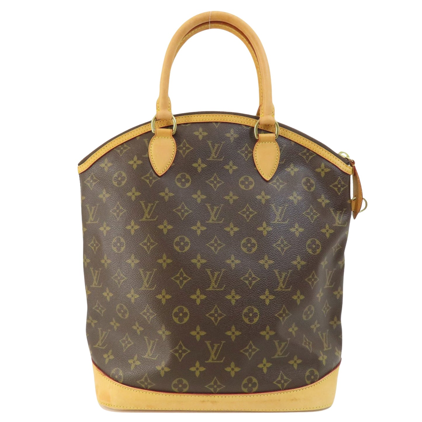 Louis Vuitton Lockit Brown Canvas Hand Bag