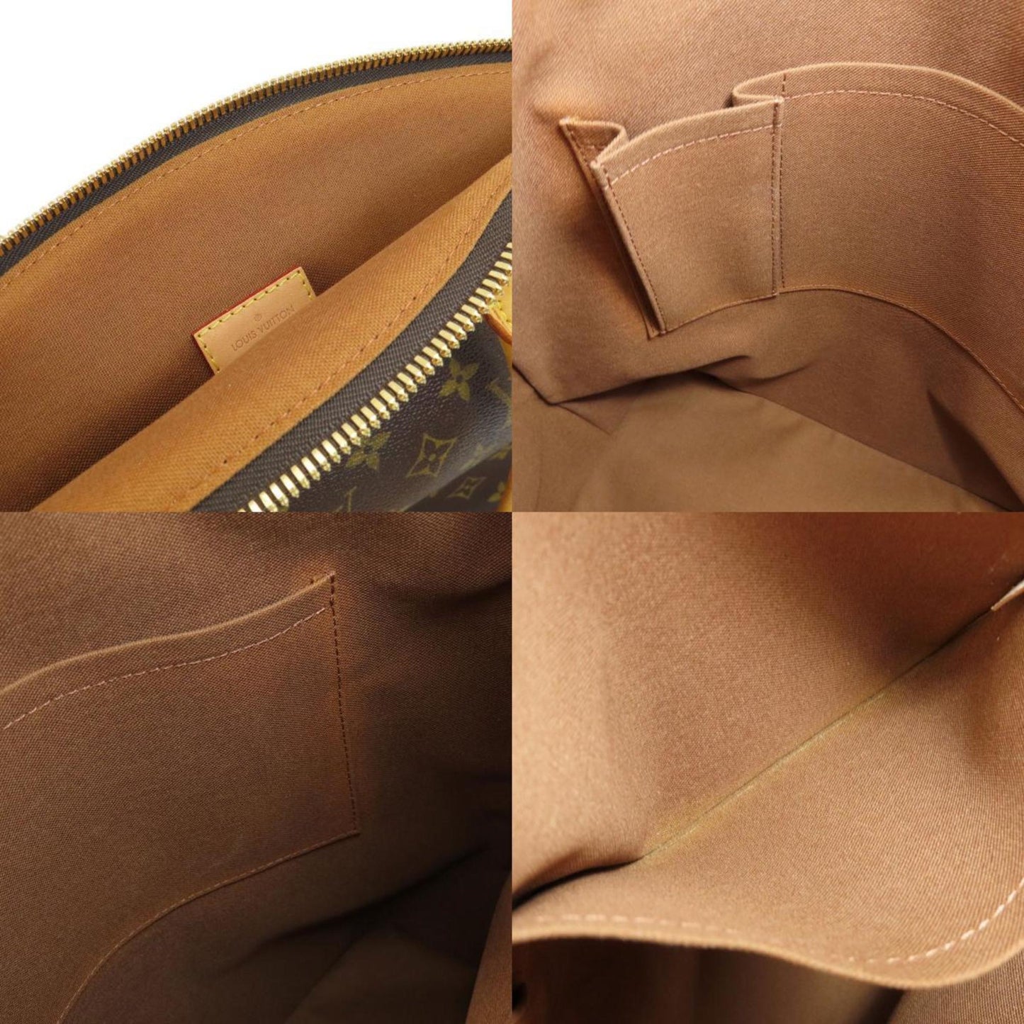 Louis Vuitton Lockit Brown Canvas Hand Bag